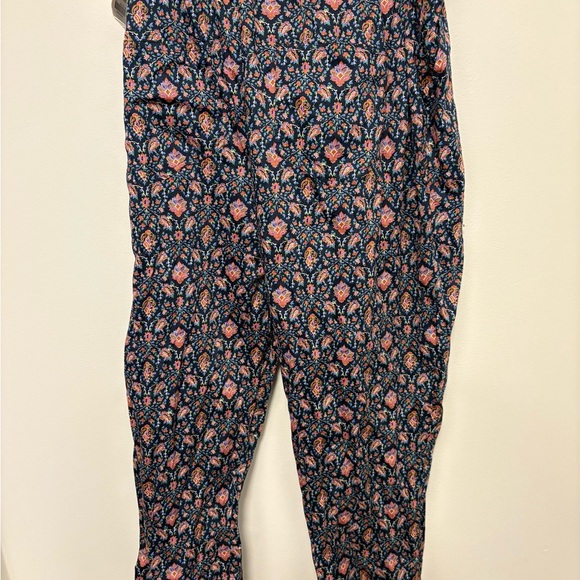 Zara Floral Ankle Pants - Pink and Blue - Picture 2 of 2